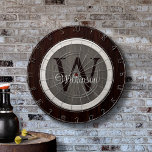 Klassieke Wood Hue Hickory and Cedar Dart Board Dartbord<br><div class="desc">De Classic Wood Hue Hickory en Cedar Dartboard maken een geweldige familieactiviteit en vormen een uitstekende aanvulling op uw gamerruimte. Pas dit grafische ontwerp eenvoudig aan met uw monogram.</div>