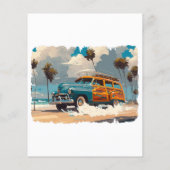 Klassieke Woody Wagon (Achterkant)