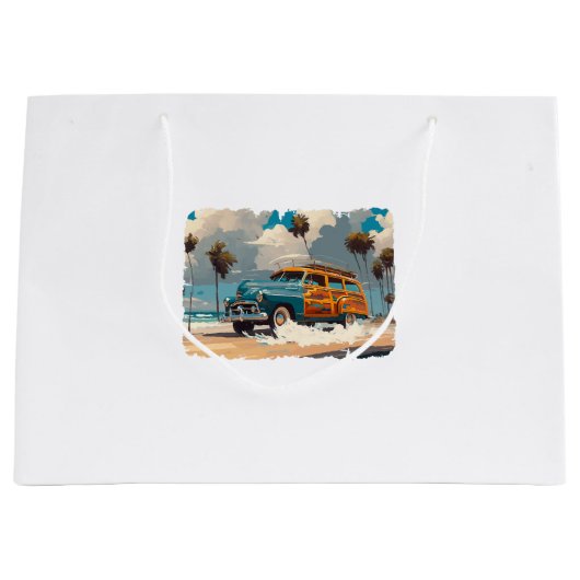 Klassieke Woody Wagon Groot Cadeauzakje (Voorkant)