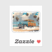 Klassieke Woody Wagon Sticker (Vel)