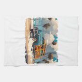 Klassieke Woody Wagon Theedoek (Horizontaal)