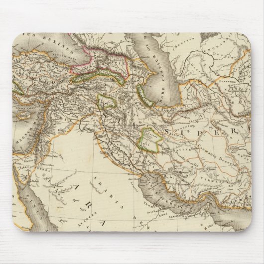 Klassieke World Eastern Hemisphere Map Muismat (Voorkant)
