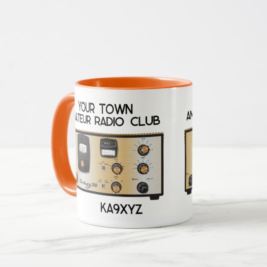 Klassieke WRL Galaxy 300 Radio Transceiver Mok (Voorkant links)