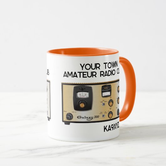 Klassieke WRL Galaxy 300 Radio Transceiver Mok (Voorkant rechts)