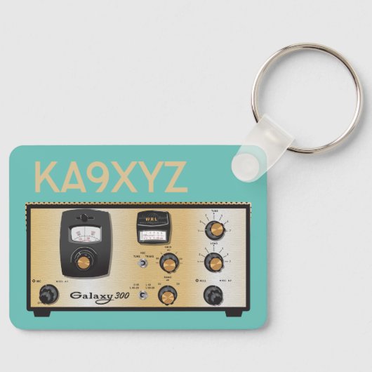 Klassieke WRL Galaxy 300 Radio Transceiver Sleutelhanger (Voorkant)