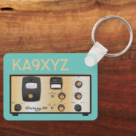 Klassieke WRL Galaxy 300 Radio Transceiver Sleutelhanger (Voorkant)