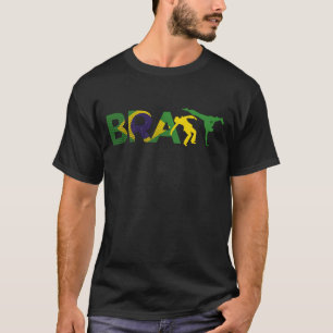 Klassieke Wushu Karate Ju-Jutsu Kung-Fu Brazilië V T-shirt