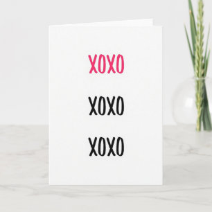 Klassieke Xoxo Valentijnskaart Kaart
