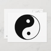 Klassieke Yin Yang Briefkaart (Voorkant / Achterkant)