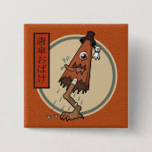 Klassieke Yokai Karakasa-obake - Japanse folklore Vierkante Button 5,1 Cm (Voorkant)