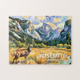 Klassieke Yosemite Half Dome herten schildering Legpuzzel