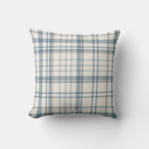 Klassieke zachte blauwe en beige ruit