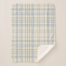 Klassieke zachte blauwe en beige ruit