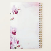 Klassieke zachte blos roze orchidee botanische wat planner (Achterkant)