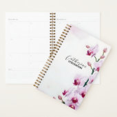 Klassieke zachte blos roze orchidee botanische wat planner (Display)