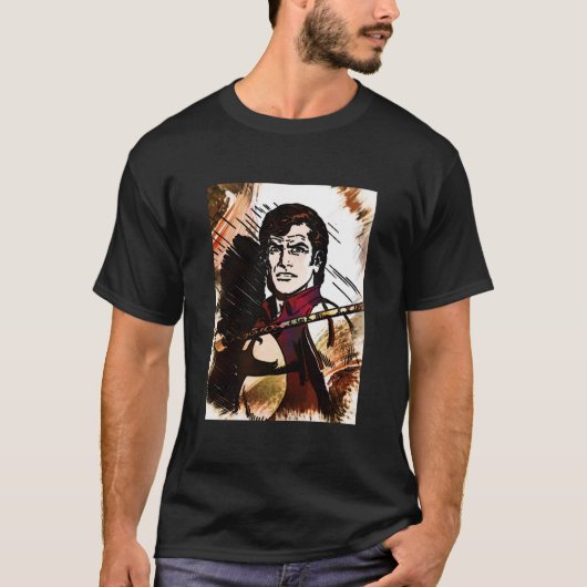 Klassieke ZAGOR Comic Book HERO Custom Artwork T-shirt (Voorkant)