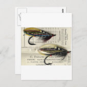 Klassieke zalmvlucht op kaart (Voorkant / Achterkant)