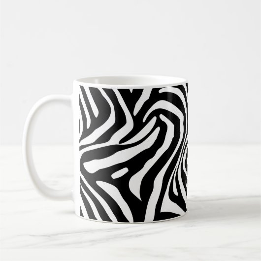 Klassieke Zebra Stripes Koffiemok (Links)