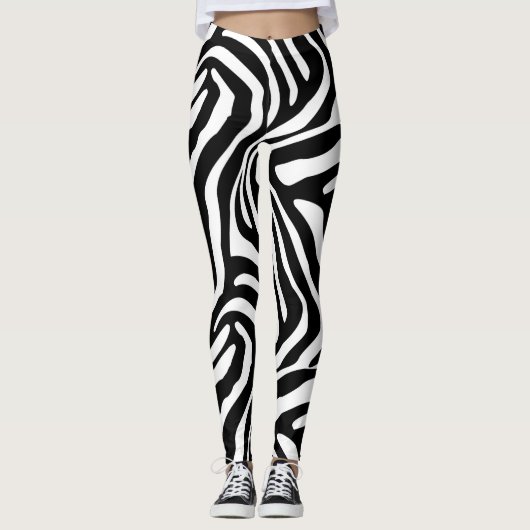 Klassieke Zebra Stripes Leggings (Voorkant)