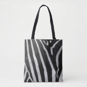 Klassieke zebraprint tas met monogram (Voorkant)