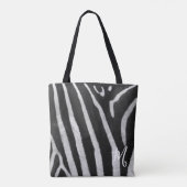 Klassieke zebraprint tas met monogram (Achterkant)