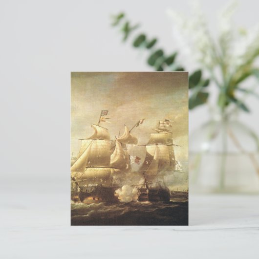 Klassieke Zee Battle 1 Briefkaart (Staand voorkant)