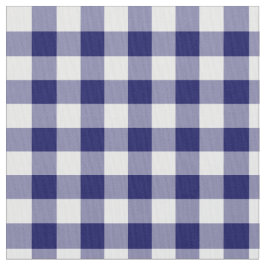 Klassieke zeemacht en White Gingham Pset Blocks Stof