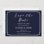 Klassieke zeemacht, zilveren bruiloft, behalve de save the date (Voorkant)