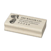 Klassieke Zeemeermin aangepaste familienaam retour Rubberstempel (Stempel)