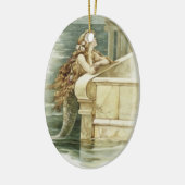 Klassieke zeemeermin keramisch ornament (Links)