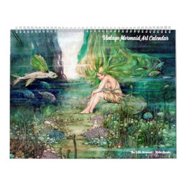 Klassieke Zeemeermin Kunstkalender Kalender