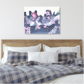 Klassieke zeemeerminprint canvas afdruk (Insitu (Slaapkamer))