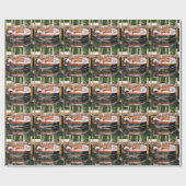 Klassieke zeilboot Cadeft Wrapping Paper Cadeaupapier (Vlak)