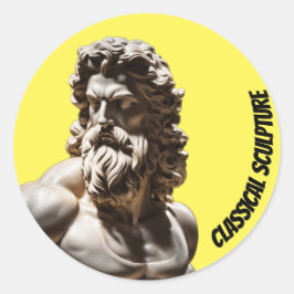 Klassieke Zeus Sculptuur Sticker