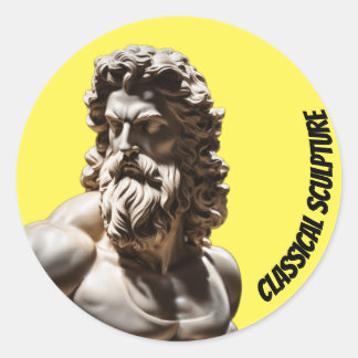 Klassieke Zeus Sculptuur Sticker