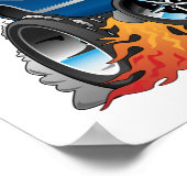 Klassieke zeven Amerikaanse Cartoon van de spier Poster (Hoek)