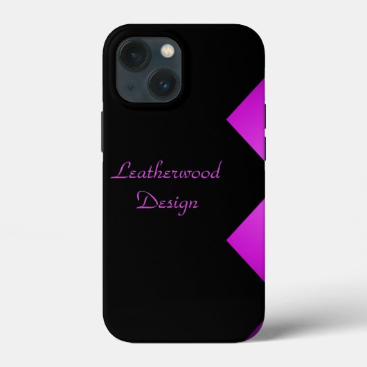 Klassieke Zigzag Paarse Gepersonaliseerde iPad Air Case-Mate iPhone Case (Achterkant)