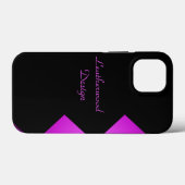 Klassieke Zigzag Paarse Gepersonaliseerde iPad Air Case-Mate iPhone Case (Achterkant (horizontaal))