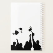 Klassieke Zilver Klas van 2027 Afstuderen Planner (Achterkant)