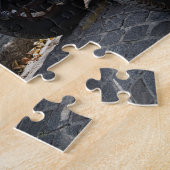 klassieke zilverauto legpuzzel (Zijkant)