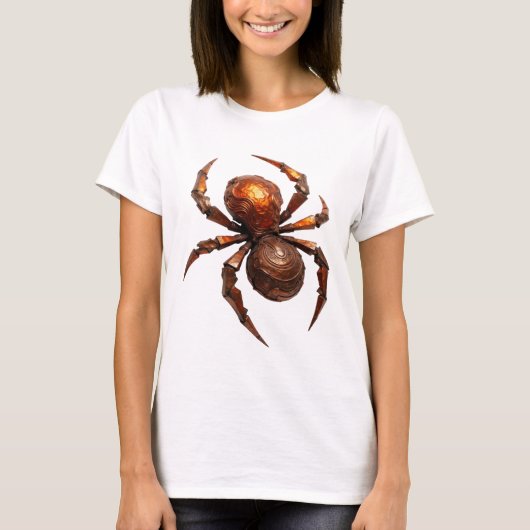 Klassieke Zilveren ABSTRACTE KUNST Modeprint T-shirt (Voorkant)