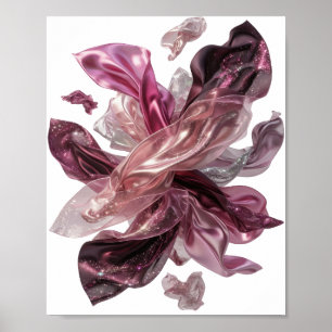 Klassieke Zilveren ABSTRACTE KUNST Poster
