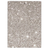 Klassieke zilveren glitter gepersonaliseerd klembord (Achterkant)