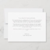 Klassieke Zilveren Horizontale Romantische Foto Br Bedankkaart (Achterkant)