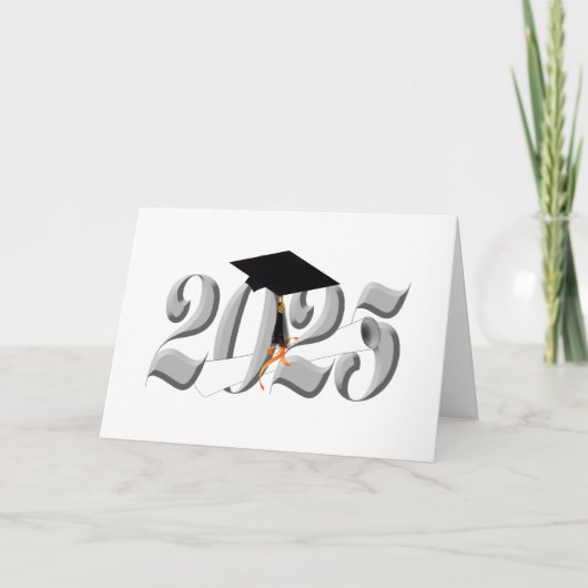 Klassieke zilveren klasse van 2025 kaart (Voorkant)