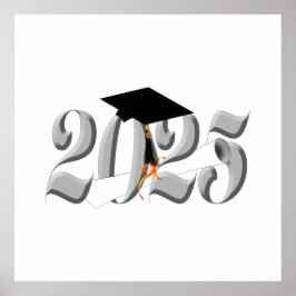 Klassieke zilveren vet klasse van 2025 poster