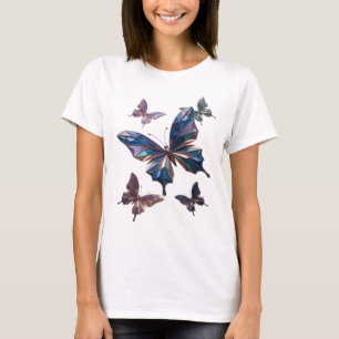 Klassieke Zilveren VLINDERS T-shirt