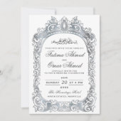 Klassieke zilvergrens Witte islamitische islamitis Kaart (Voorkant)