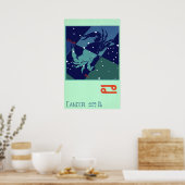 Klassieke Zodiac Astrologie Kreeft Sterrenbeeld Poster (Keuken)