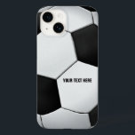 Klassieke zoeker | Football Cool Sport Gifts Case-Mate iPhone 14 Hoesje<br><div class="desc">Classy en elegant hoesje met voetbal | Achtergrond football met tekst die u kunt aanpassen. Maakt een groot geschenk voor speler of fan. Eenvoudig personaliseren,  plezier maken en geluk bieden.</div>